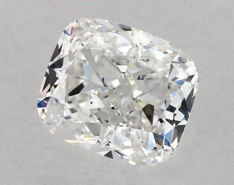 This 0.9 carat cushion modified diamond E color VS2 clarity has Good proportions and a diamond grading report from GIA